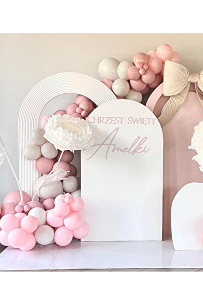 Çemrek Süs Parti Набір 100 рожевих повітряних кульок з порошком