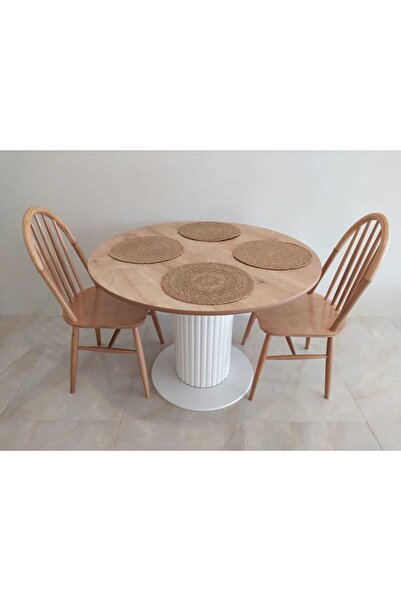 uğurlubaylar 105cm Yuvarlak Masa Yemek Masası Mutfak Masası Kafe Masası