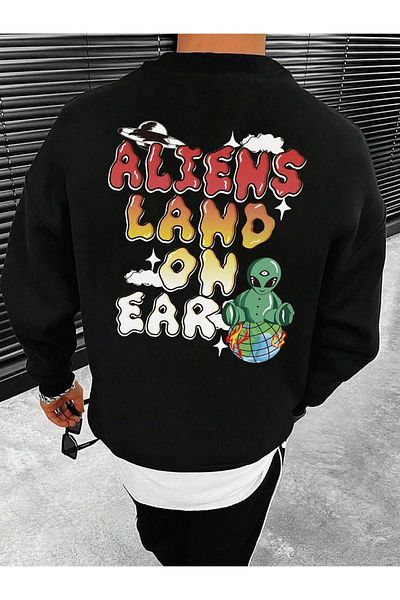 Moda Glo Hanorac unisex Aliens Land Written