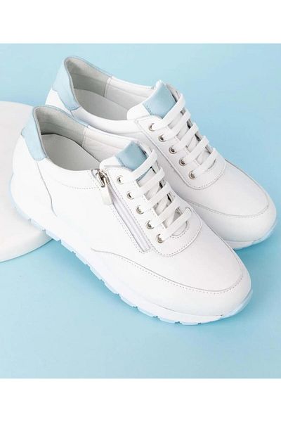 Floor Marine 24Y-081-20624 Pantofi de zi cu zi cu fermoar din piele naturală pentru femei