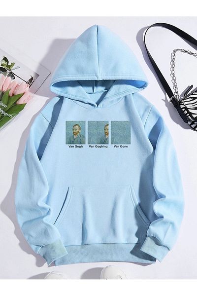 Moda Glo Hanorac cu glugă Van Gogh unisex