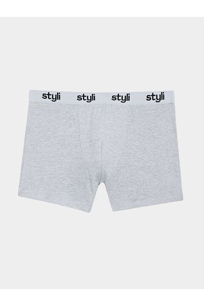 Styli Pack of 5 - Cotton Stretch Solid Trunks
