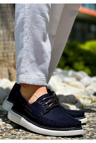 Bulldozer 231066   Men's Genuine Nubuck Leather - High Comfort Sole Navigator Marine Casual Shoes