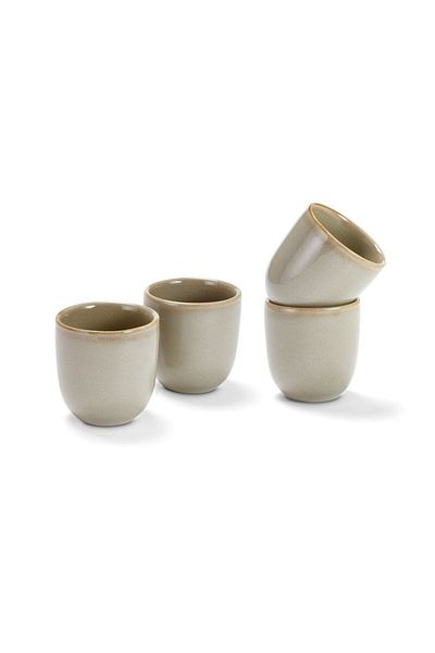 Tchibo 4 Pcs Egg Cups, Beige