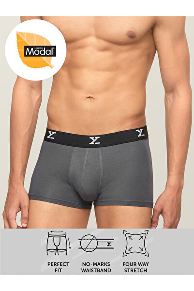 XYXX By Styli سروال داخلي مطاطي من مودال مع مطاط يحمل العلامة التجارية