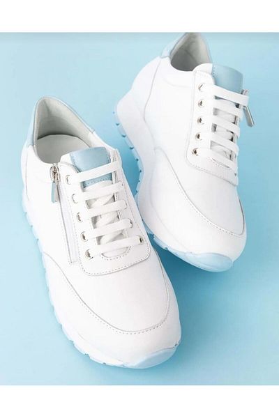 Floor Marine 24Y-081-20624 Pantofi de zi cu zi cu fermoar din piele naturală pentru femei