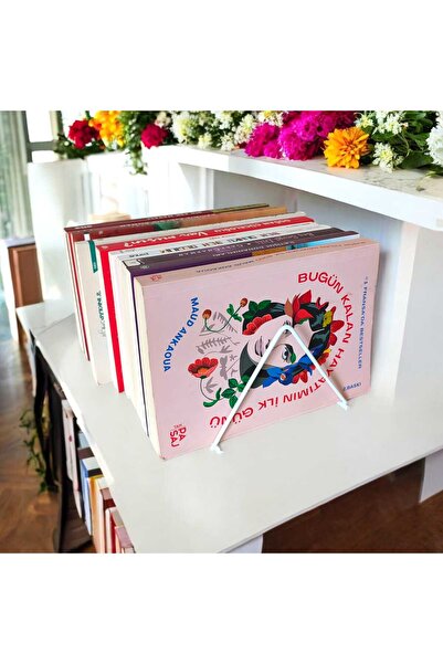 EceAksesuar Kitap Tutacağı-Kitap Rafı-Metal Kitap Desteği - Kitaplık- Ev Ve Ofis Dekoratif Aksesuar