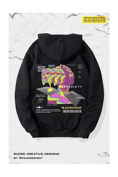 Moda Glo Унисекс суитшърт с надпис Spontaneous Ous