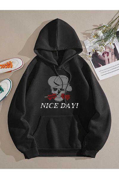 Moda Glo Unisex Nice Day Written Sweatshirt
