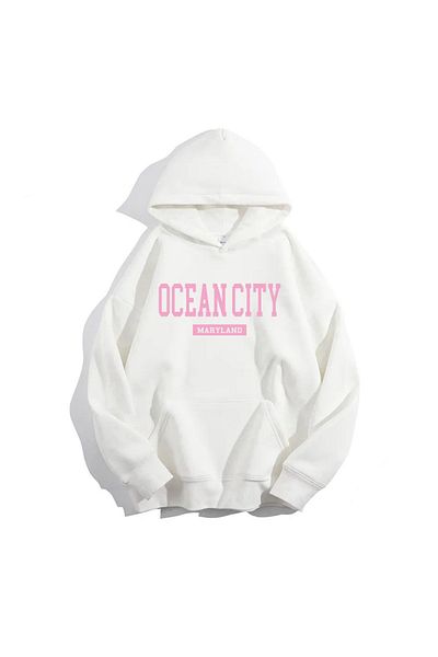 Moda Glo Φούτερ με κουκούλα Ocean City Unisex
