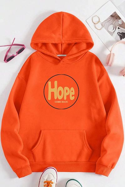 Moda Glo Унисекс суитшърт с качулка Hope