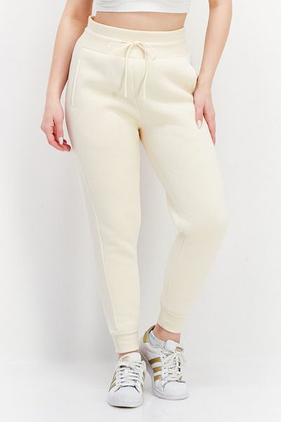 Bearpaw Women Drawstring Plain Jogger Pants, Light Beige
