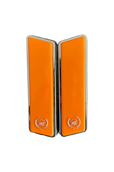 KAPOTO مصباح عمود كاديلاك العنبر البرتقالي - حامل صحف لصانعي ملصقات السيارات