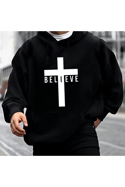 Moda Glo Hanorac scris Believe unisex