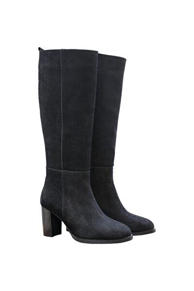 KARVENSHOES Оригинални черни ботуши от велур 1172