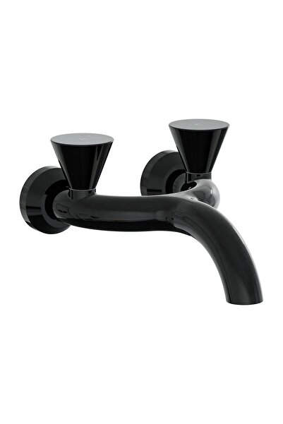 Artema Liquid Duvardan Lavabo Bataryası Parlak Siyah A4274839