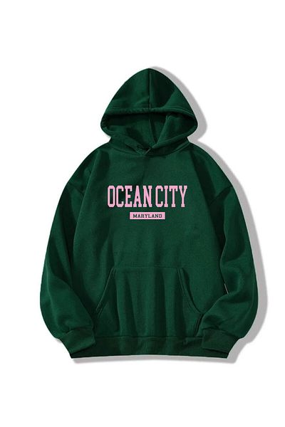 Moda Glo Φούτερ με κουκούλα Ocean City Unisex