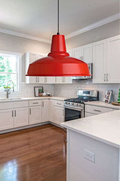 Art&Gift Grand Red Metal - Single Chandelier Pendant Lamp Lighting Chandeliers