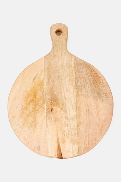 Market Finds Wood Natural Stain Chopping Board, 12 X 10 X 1 Cm , Beige