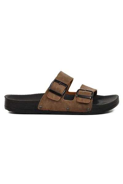 Pierre Cardin Men's Buckle Double Banded Pc-7241 Slippers