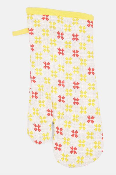 Sttelli Oven Mitten 32 H X 15 L Cm, Yellow Combo