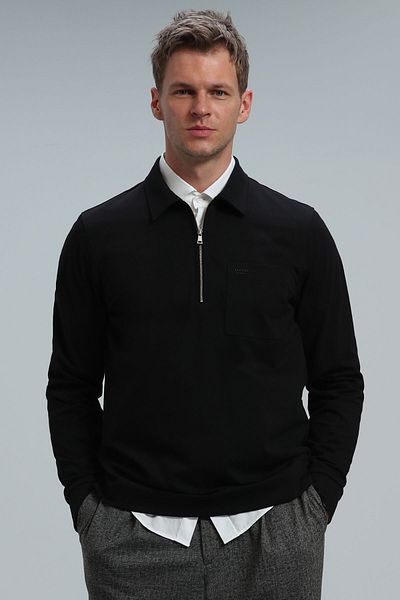 Lufian Dani Herren Sweatshirt Schwarz