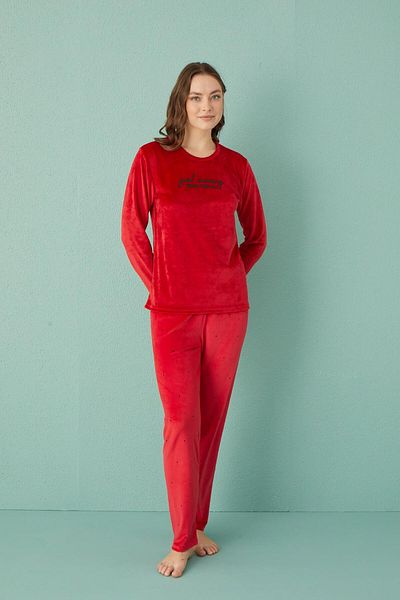 gd goldoremi 13312-6 Women's Good Morning Beautiful Velvet Pajama Set