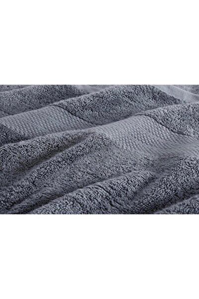KAYABEY HOME Сірий 70x140 смугастий 100% бавовняний м'який банний рушник