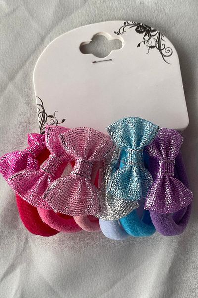TAKIŞTIR 6-Piece Mixed Color Ribbon Figured Rubber Buckle