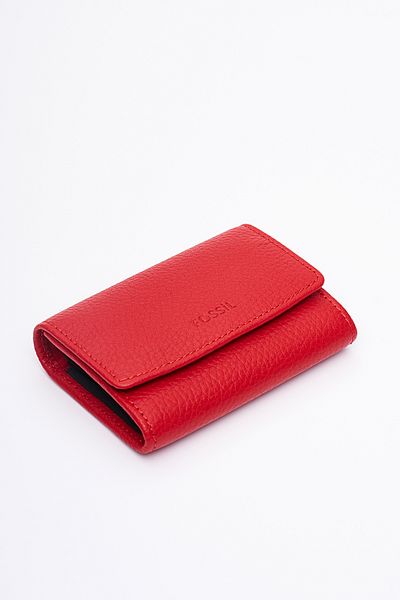 Fossil Genuine Real Leather Women's Card Holder Wallet 8010