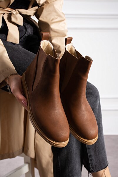 AlbiShoes Kadın Sıcak Astar Kaymaz Taban Zümrüt Kumaş Rahat Lastikli Kolay Giyim Casual Kadın Bot