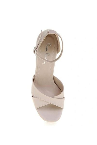 Pierre Cardin Pierrecardin Pct-50166 Women's Cross Band Heeled Platform Sole Evening Dress Shoes