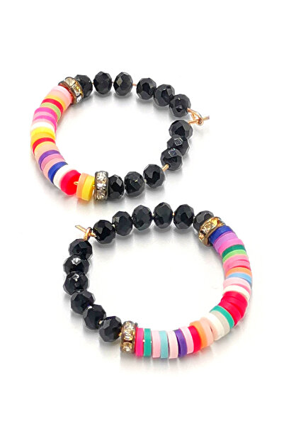 Monalisa Home أقراط فاخرة بأشكال ملونة