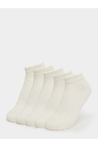 Styli Pack of 5 - Textured Ankle Length Socks
