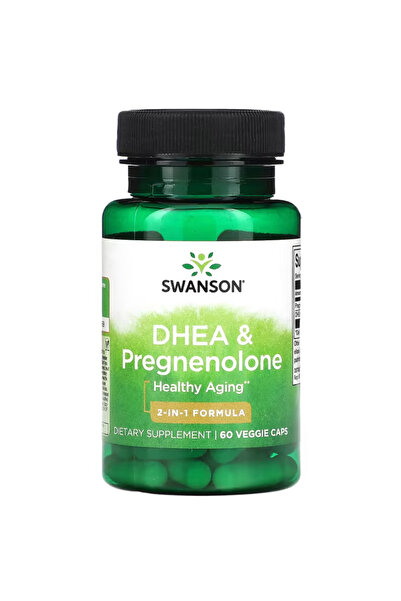 Genel Markalar Swanson, Dhea & Pregnenolone, 60 Veggie Caps Usa Vers.23434