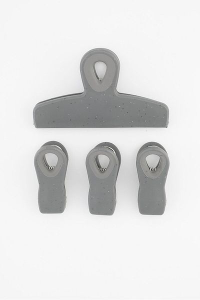 Bombay 4 Pcs Magnetic Bag Clips, Grey