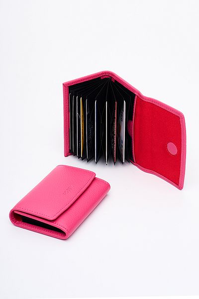 Fossil Genuine Real Leather Women's Card Holder Wallet 8010