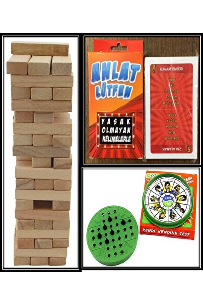 Oyunsal 54 Piece Balance Game - Tell Me - Solo Test Set of 3