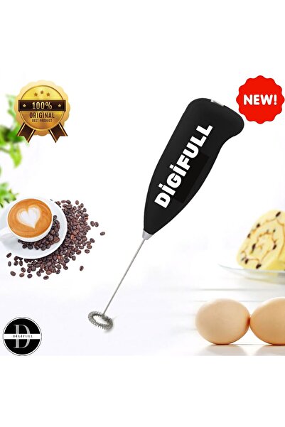 DİGİFULL Pilli Mini Mixer Kahve Süt Köpürtücü Karıştırıcı Cappuccino Mixer