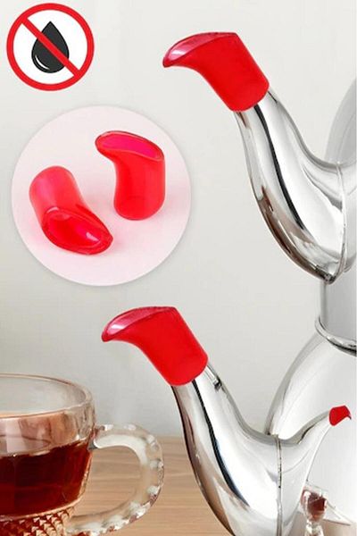 Tiesa Home 2-Piece Silicone Teapot Apron - Liquid Leak-Proof Anti-Drip