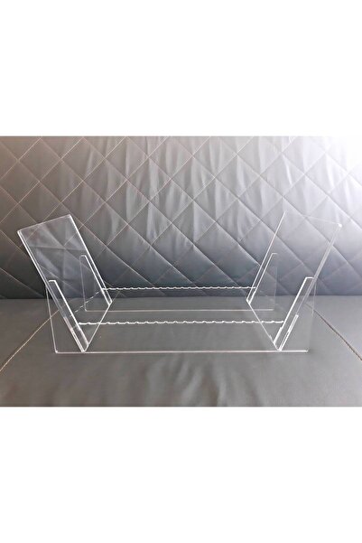 PlexiPlus Modern Tasarım Lüks Plaklık, Plak Stand, Plak Rafı, 33'lük ve 45'lik Plaklar İçin Uyumlu - Şeffaf