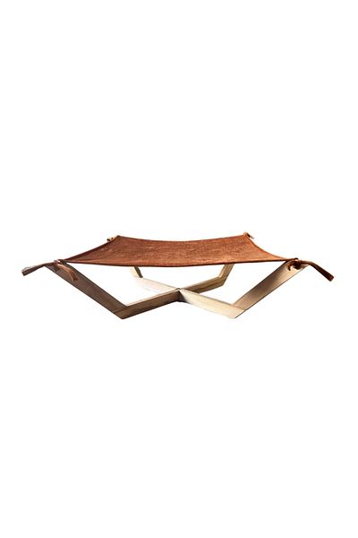 Sonrisa Pets Cat Scratching and Hammock Bed - Set of 2 Wooden Food Water Bowl