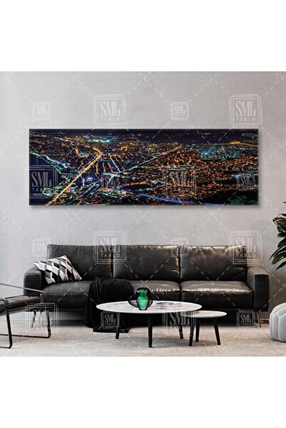 SML TABLO Ordu Boztepe Seyirteras Gece Şehir Teleferik Manzarası Panoramik Ya...