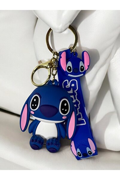 BRİLLANO سلسلة مفاتيح سيليكون فاخرة ثلاثية الأبعاد كبيرة الحجم من ديزني ألوها...