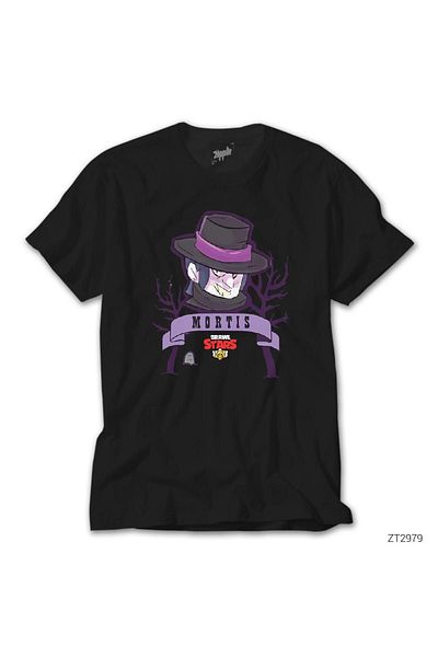 Z zepplin Brawl Stars Mortis Black T-shirt