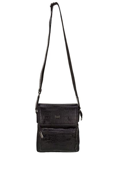 Bilik Deri Black-Croco Men's Messenger Bag Blm08 02