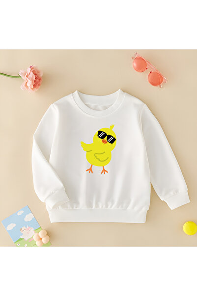 CDA Pui cu ochelari Hanorac alb unisex fetiță băiețel