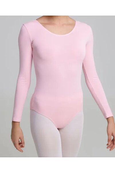 Masal Kostüm Uzun Kol Çalışma Mayosu Dans Bale Cimnastik Gym-01