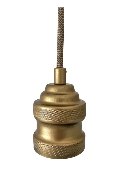 CONANA Sarkıt Lale Duy Zigzag Kumaş Kablo Dekoratif (AMPUL DAHİL DEĞİLDİR) 70cm Metal