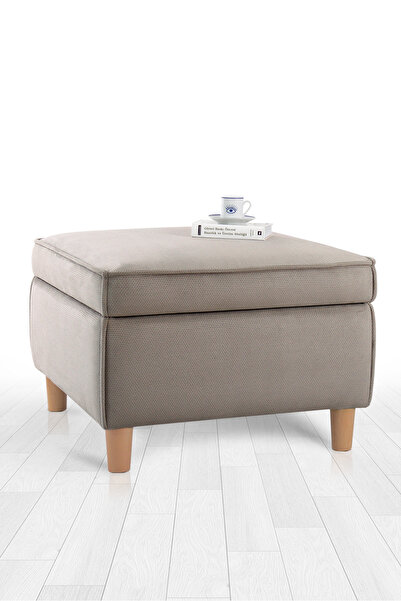 Lorencehome Roscen Sandıklı Puf - Kahve